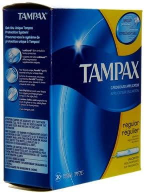 Tampax Tampons with Flushable Cardboard Applicator - Regular - 20 ct