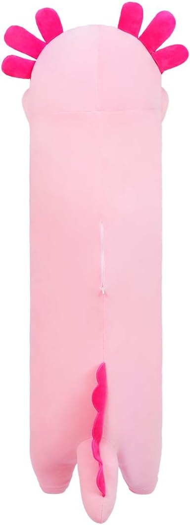 Axolotl Plush, 19.6” Long Axolotl Body Pillow for Kids, Cute Axolotl Stuffed Animals for Girls, Soft Plushies Toy Gifts for Birthday Pink