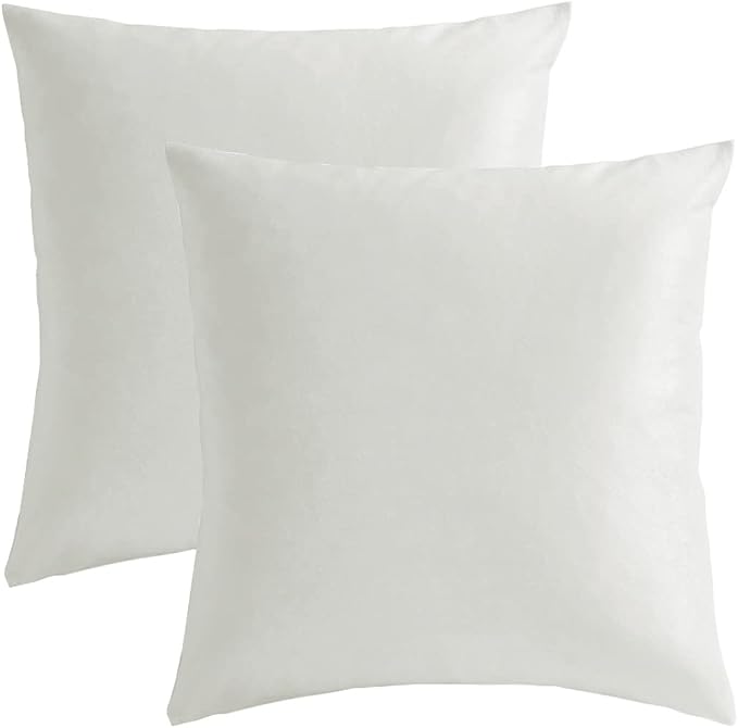 GIGIZAZA Throw Pillow Covers 26x26,Set of 2 Rice Ivory Square Couch Pillow Covers,Velvet Sofa Boho Cushion Pillows