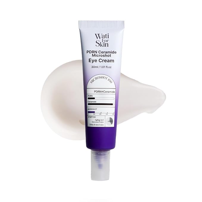 PDRN Ceramide Micro Spicule Eye Cream – Salmon Egg DNA for Wrinkle Care, Barrier Support, Rejuvenation, Deep Absorption, Korean Skin Care, 30ml / 1.01 Fl. Oz
