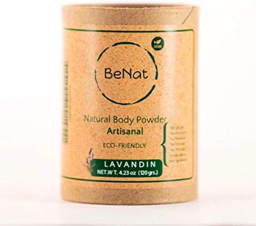 BeNat Talc Free All Natural Body Powder for Men, Women, Kids and Babies Ultimate Comfort Moisture Absorbing Natural Body Deodorant Powder with 24 Hour Odor Protection 4.2 oz.
