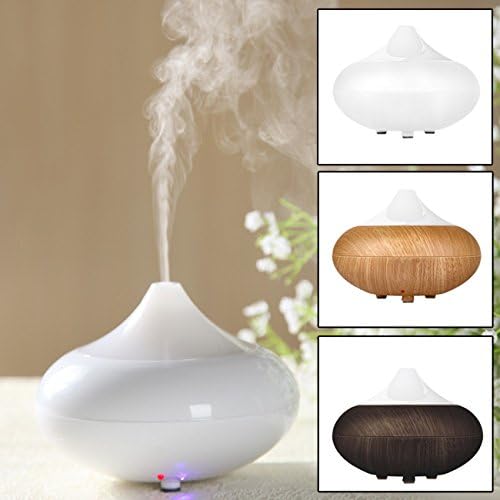 Air Diffuser 02K(BR) Ultrasonic Aromatherapy Diffuser for Essential Oils Air Atomizer, Dark Wood-Grain