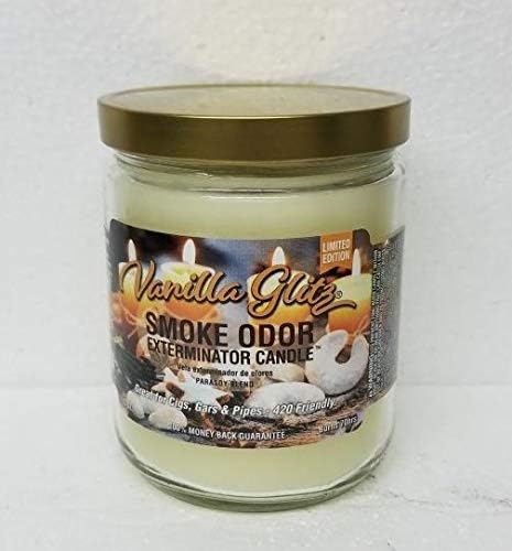 Smoke Odor Exterminator 13oz Jar Set of 6 Assorted Candles Blue Serenity. | Assortment of 6, Includes Blue Serenity, HoliBlaze, Nag Champa, Vanilla Glitz & Woodstock & Sandalwood