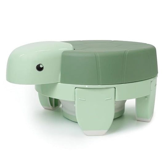 Portable Toddler Potty, Foldable Travel Potty for Children - 3-in-1 Multi-use Portable Kids Toilet, Light Green