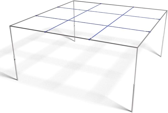 9 Square Castle Squares | Portable, Metal, Quick Set Up, Height Adjustable & Waterproof Indoor/Outdoor