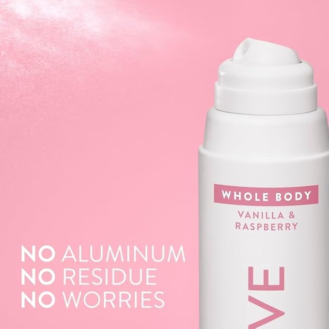 Native Whole Body Deodorant Spray for Women, 72 hour Aluminum free Deodorant Spray, Vanilla & Raspberry, 3.5oz with Westside Dispenser Pump