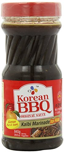CJ Korean BBQ Sauce, Kalbi, 29.63-Ounce Bottle for Ribs by CJ