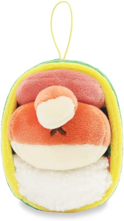 Anirollz Stuffed Animal Plush Keychain - Official SPAM Musubi Plush Toy |Soft, Squishy, Warm, Cute, Comfort, Safe| Pillow with Fox - Birthday Deco Graduation Gift 4" Foxiroll