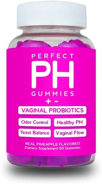 Curvy Body Bears CBB Perfect PH Probiotic Gummies for Women with Vitamin C | Daily Feminine Wellness Supplement | Pineapple Flavor | 60 Gummies