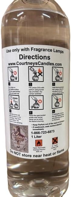 Liter - 33.5 oz Courtneys Fragrance Lamp Oils - Fresh Vanilla