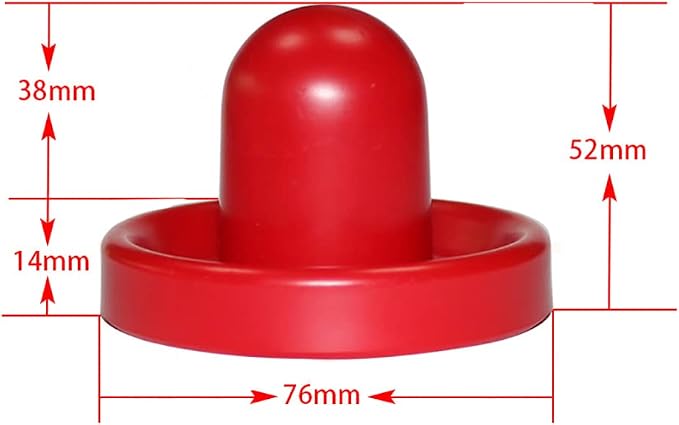 4 Pcs Air Hockey Pushers with 8 Pcs Pucks, Paddles & Goal Handles - Replacement Accessories for Game Tables
