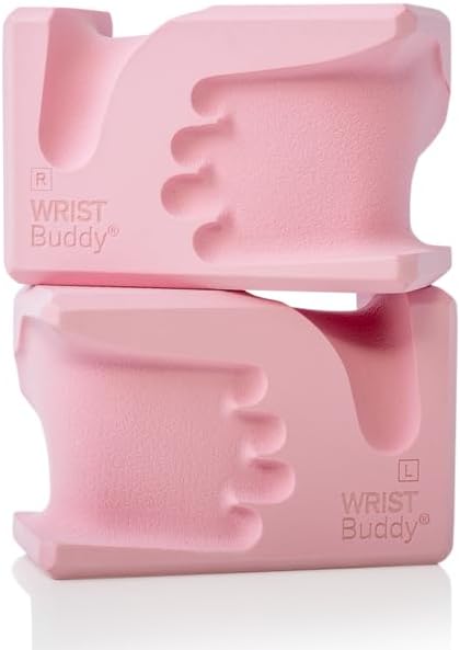 WRISTBuddy® Hand-Shaped Ergonomic Yoga Blocks for Optimal Wrist Support During Yoga, Pilates, Pushups, Planks, and Handstands - Patented Non Slip Blocks for Enhanced Stability and Comfort.