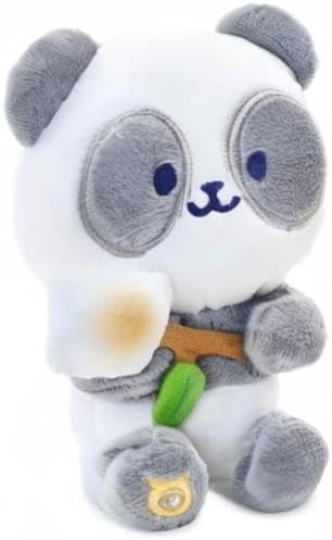 Anirollz Stuffed Animal Plush Toy – 6" Small Sitting Plush Doll Soft, Squishy, Warm, Cute, Comfort, Safe Birthday Panda Bear Character with Marshmallo Stick Pandaroll