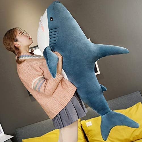 40 inch Shark Stuffed Animal Toy,Stuffed Animal Sharks,Plush Shark Toys,Soft Cushion Pillow Plush Pillow,Room Decoration for Boys and Girls Plushies for Kids