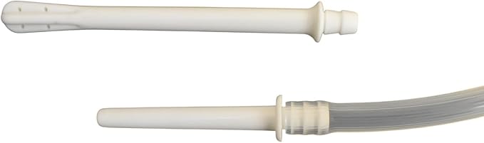 HEALTHANDWEALTH™ Enema Nozzle - for Enema Can or Enema Bag – Flared (6 Inch) & Straight-in (3.2 Inch”) – Replaceable, Reusable & Sterilisable – Medical Grade PVC for Vaginal & Anal Douche