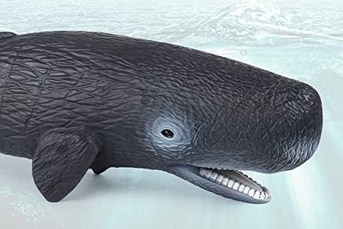 Simulated Ocean Big Animal, One pc 15Inch Soft Filled Rubber Sea Educational Toys (Sperm Whale)