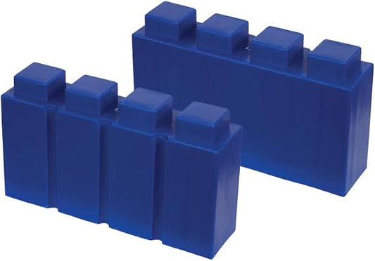 EverBlock 12' x 3' Line Half Plastic Modular Block Bulk Pack | Giant Building Blocks | Easy to Connect & Reuse | Indoor & Outdoor Use | Build Displays & Structures | Blue