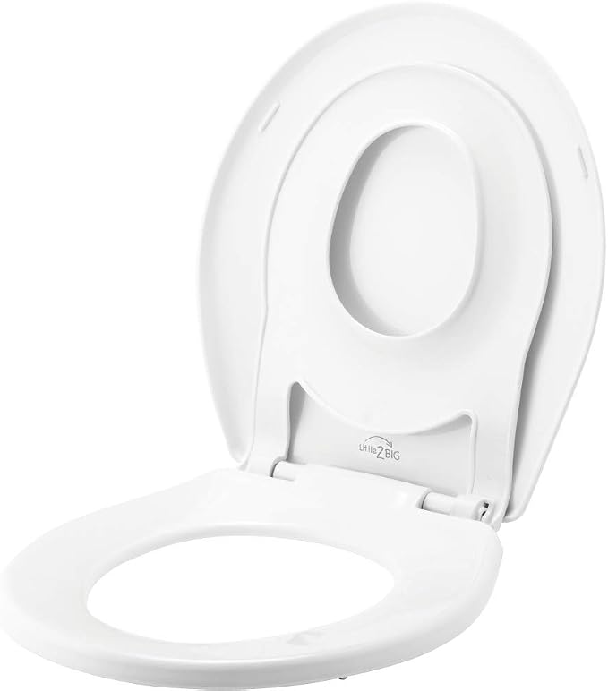 Little2Big 81SLOW 000 Toilet Seat with Built-In Potty Training Seat, Slow-Close & Daniel Tiger's Potty Time! Children's Toilet Training Sound Book for Daniel Tiger Fans