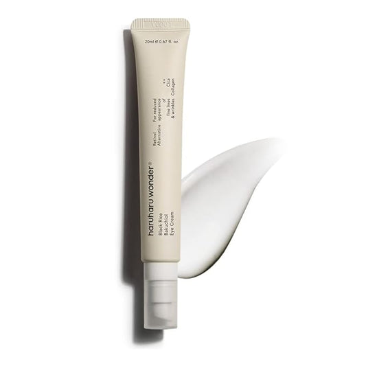 Haruharu Wonder Black Rice Bakuchiol Eye Cream 0.67 fl.oz / 20ml | Anti-Aging, Wrinkle Care, Natural Retinol Alternative | Cruelty Free, EWG-Green