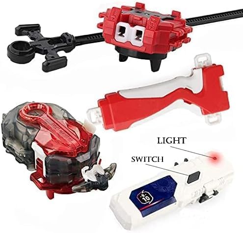 Bey Battle Burst Gyro Blade Toy Set Gift with Portable Box 12 Spinning Tops 2 Two-Way Launcher Metal Fusion Attack Top Battling Game Gift for Boys Children Kids