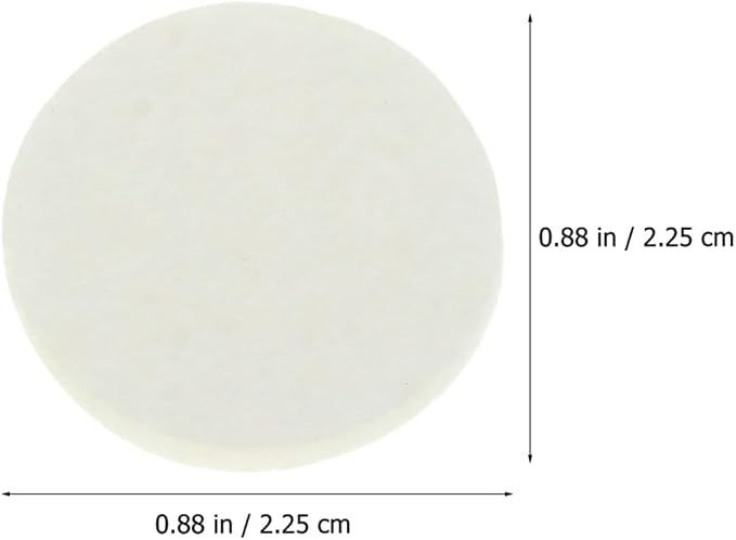 Toyvian Essential Oil Diffuser Pads 120-Pack Replacement Cotton Pads for Aromatherapy Necklaces Lockets Car Bracelets Compact Absorbent Aroma Sheets