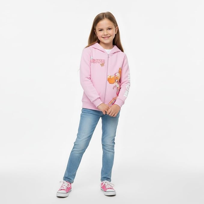 Paw Patrol Nickelodeon Skye Girls Zip Up Hoodie for Toddler and Big Kids