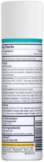 Monistat Instant Itch Relief Spray for Women, Maximum Strength Feminine Itch Care, 2 oz (Pack of 6)