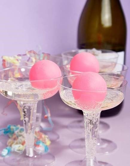 Talking Tables Prosecco Pong Drinking Party Game Includes Balls | Games for Bachelorette Party, Girls Night, Birthday, Bridal Shower, NYE, Christmas, 12 Glasses