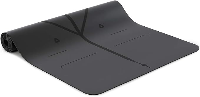 Liforme Travel Yoga mat – Patented Alignment System, Warrior-Like Grip, Non-Slip, Eco-Friendly, Ultra-Lightweight and Sweat Resistant, Made with Natural Rubber