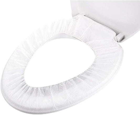 50pcs Dispossable Toilet Seat Covers, Portable Non-Slip Potty Seat Covers for Kids or Adults Travel Accessories