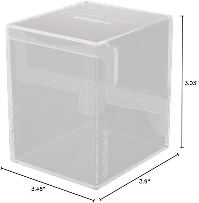 Gamegenic Bastion 100+ XL Deck Box - Compact, Secure, and Perfectly Organized for Your Trading Cards! Safely Protects 100+ Double-Sleeved Cards, White Color, Made