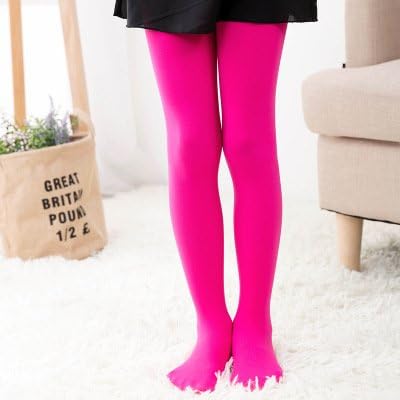 CHUNG Girls Footed Tights Light Weight Stretchy 60D Multi Candy Color Stage Play Costumes 2-12Y