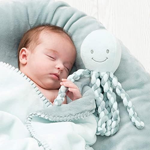 Nattou Lapidou - Piu Piu Octopus Plush Toy for Newborn Babies, Comforting, Soothes for Sleep - Green & Mint Green