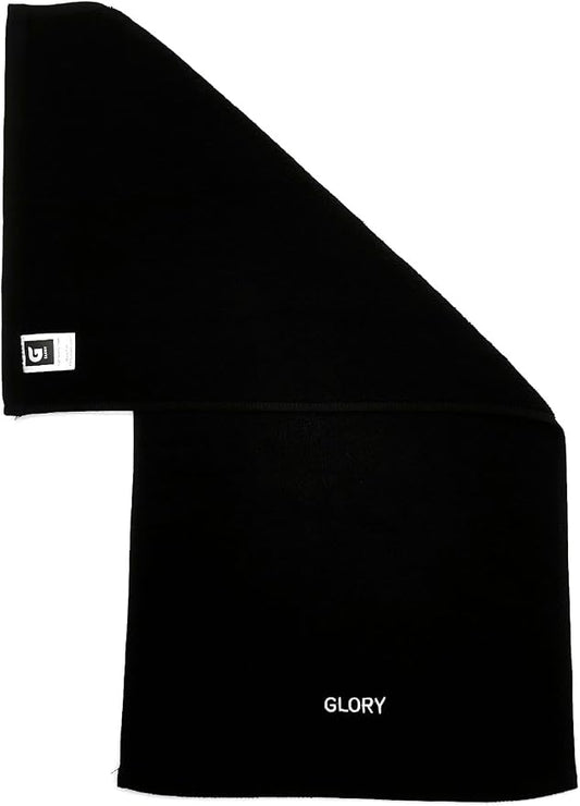 Glory Gym Towel - 100% Organic Cotton - Soft and Absorbent for Gym, Yoga, spa Dimensions (29.52 X 13.78 inch) 570 GSM (Black)