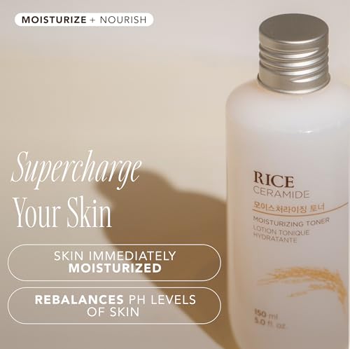The Face Shop Korean Rice Skincare Duo – Rice Extract Light Hydration Toner & Moisturizer for Oily and Combination Skin