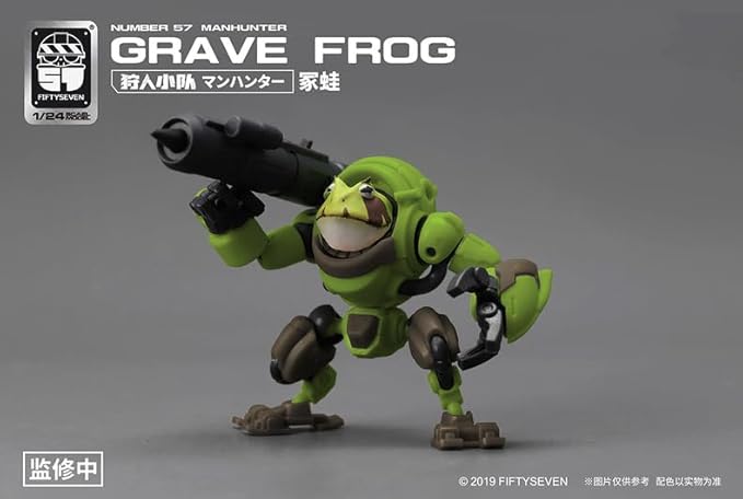 MORISE Hobby FIFTYSEVEN No.57 1/24 Action Figures - Manhunter Grave Frog - Model Kit,Highly Posable Collectible Model Ages 15+
