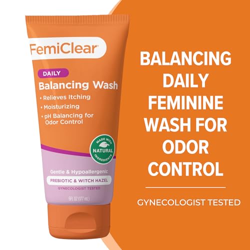 FemiClear Daily Balancing Feminine Wash, Soothing & Cleansing, 6 fl oz, Pack of 2