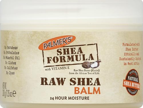 Palmer's Shea Butter Formula Raw African Shea Butter Balm,Nourishing Body Moisturizer for Rough,Dry Skin,7.25 Ounces,(Pack of 2)