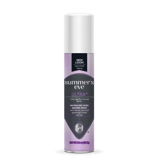 Summer’s Eve Ultra Daily Active Feminine Freshening Spray, Intimate Deodorant, Neutralizes Odor, pH Balanced, Long Lasting Fresh Scent, 2 Ounce (Pack of 7)