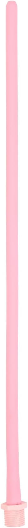 Silicone Nozzle Enema Attachment Reusable Douche Pink Hose Nozzle (20 in)