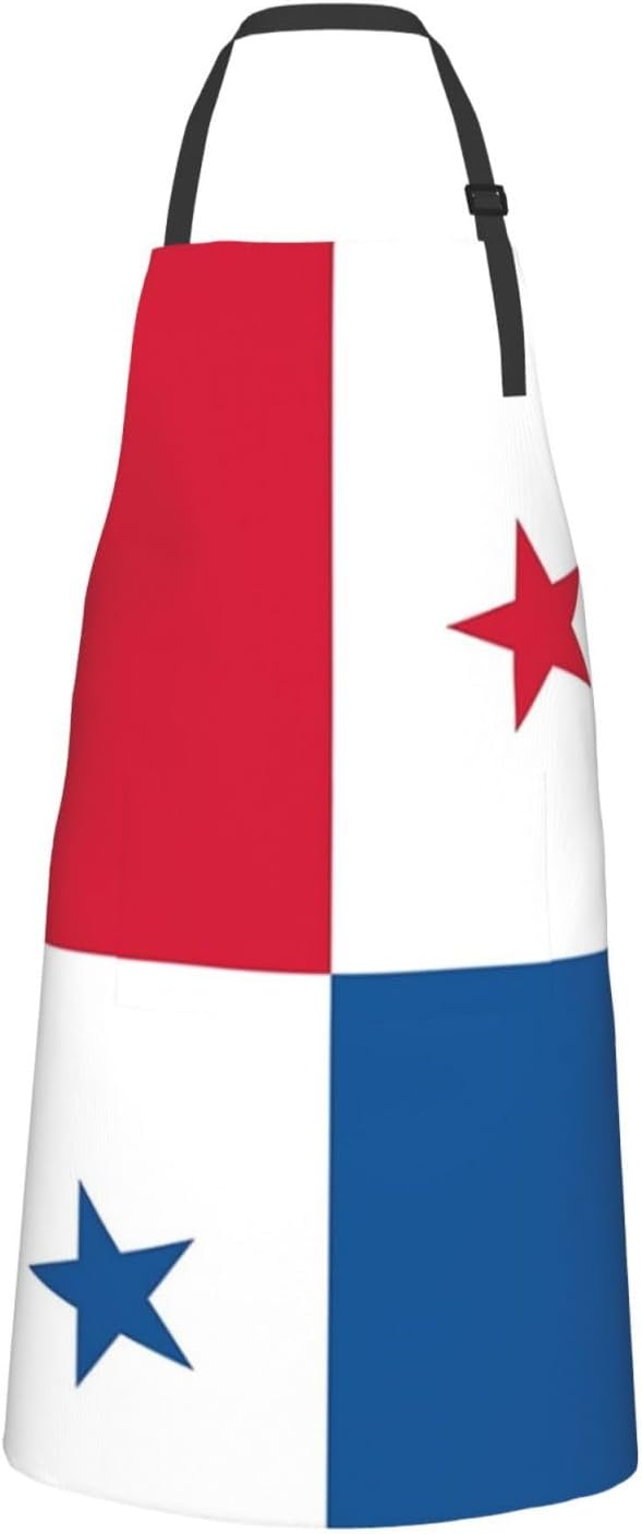Cute Flag Kitchen Cooking Aprons for Women Men Adjustable Patriotic Flag Apron with 2 Pockets for Home Kitchen Garden