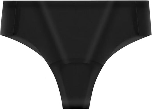Women's Invisible Camel Toe Cover Thong Panty Liners - Concealment G-String Underwear for Workouts, 4 PCS - Seamless, Breatha