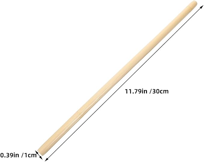 Lurrose Bamboo Massage Stick Set 2 Handheld Muscle Massager Sticks for Full Body Relaxation Portable Manual Massage Tools for Neck Shoulder Back and Facial Tension Relief