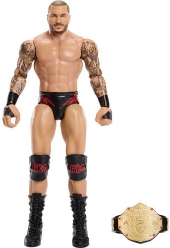 WWE Randy Orton Main Event Series Champions 2026 Action Figure with World Heavyweight Championship Title Belt, 6-inches