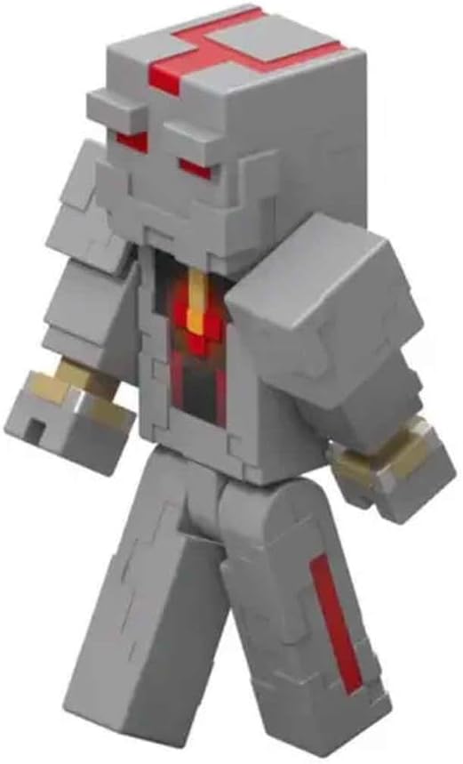 Mattel Minecraft Redstone Charged Series Action Figure & Accessories, Protector’s Firework Launcher Set with Launch Feature, 3.25-inch Scale Collectible Toy
