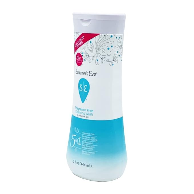 Summer's Eve Fragrance Free All-Over Feminine Wash, Gentle pH-Balanced Body Wash for Women, Removes Vaginal Odor, 15 Fl Oz (Pack of 2)