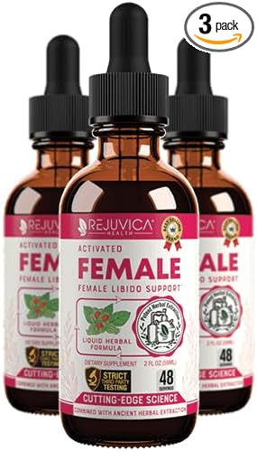 Rejuvica Health Activated Female - Advanced Female Libido Support Supplement - Liquid Delivery for Better Absorption - Maca, Horny Goat Weed, Damiana & More!
