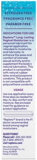 Replens Long-Lasting Vaginal Moisturizer with Reusable Applicator, 14 Count - 4 Pack