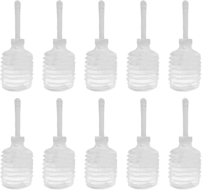 Artibetter 10pcs Disposable Enema Douche Applicator Bottle Vaginal Douche Anal Applicator for Women Men 200ml (Transparent)