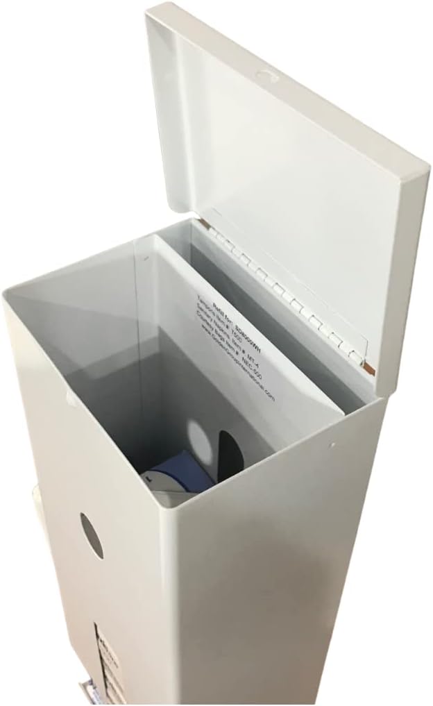 Sanitary Napkin and Tampon Dispenser Prefilled Free Vending White Metal